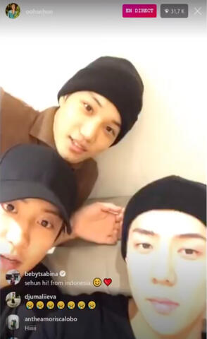 171030 Sehun with Kai Chen Chanyeol